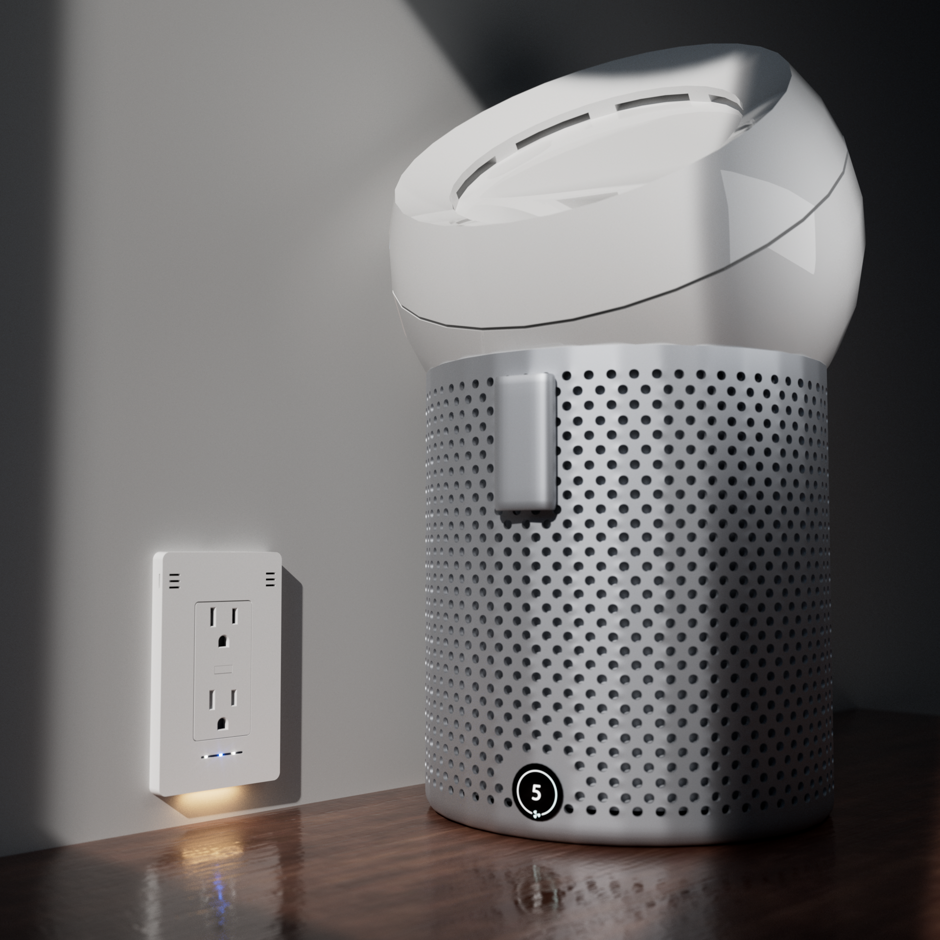Air Purifier with InvisOutlet